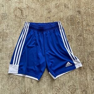Adidas Men's Blue and White Sports Shorts